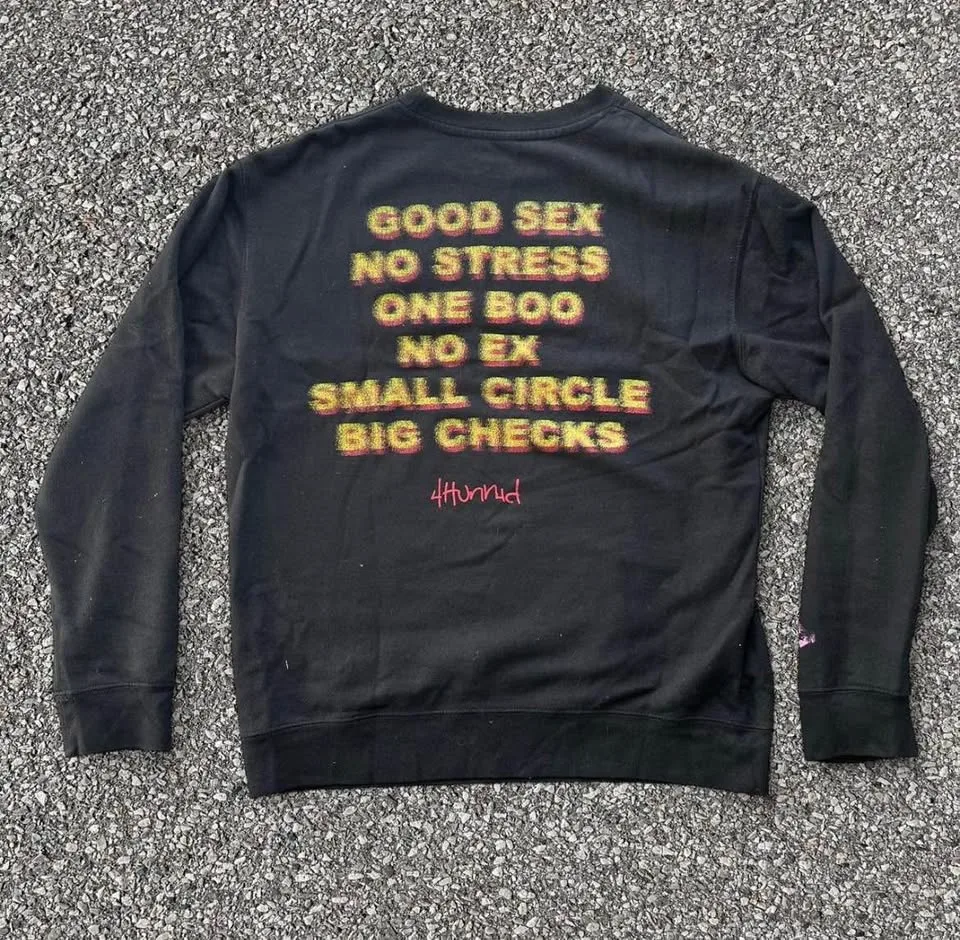 YG 4HUNNID crewneck sweatshirt long sleeve image indicator(2)