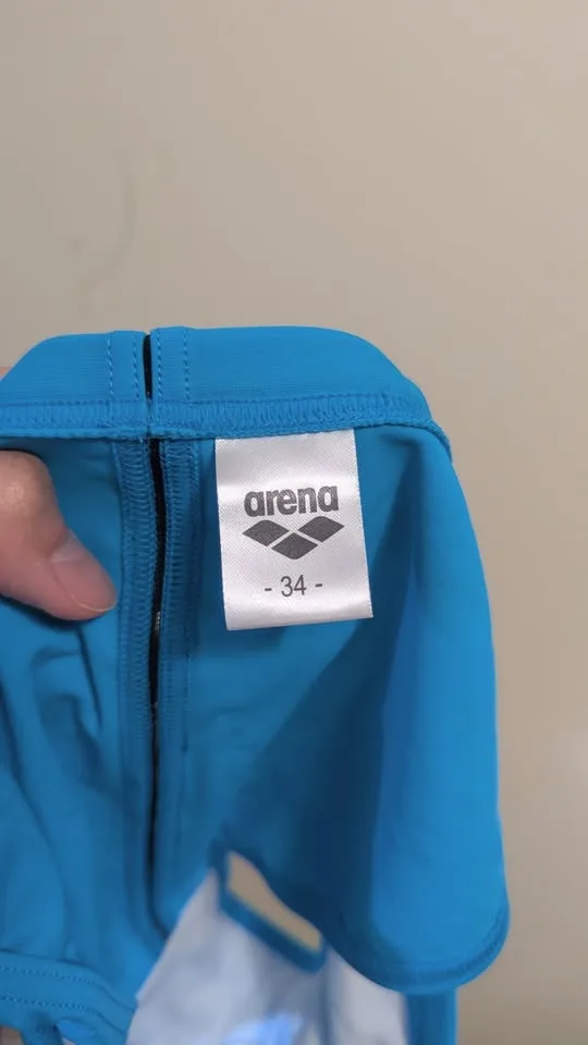 Arena Mens Teal Low-Rise Swim Briefs 2" Side Seam Sz 34 🥕 image indicator(3)