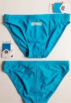 Arena Mens Teal Low-Rise Swim Briefs 2" Side Seam Sz 34 🥕 image indicator(5)