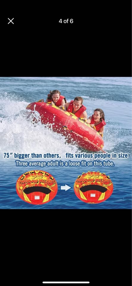 Affordura Towable Tube For Boat 1-3 Riders - photo 2