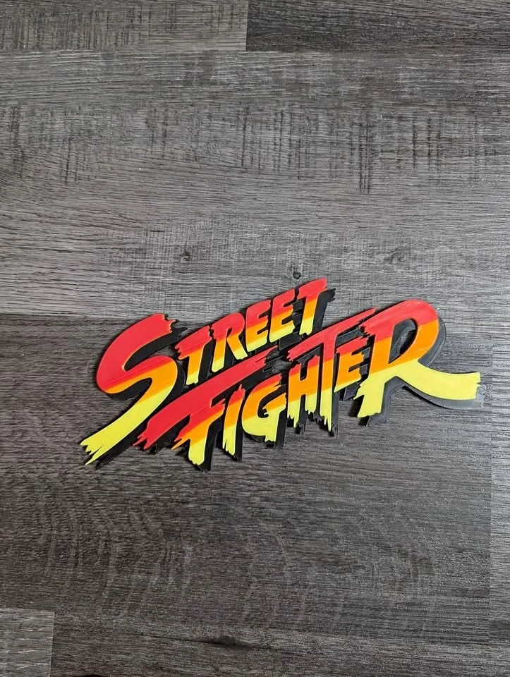 Street Fighter Wall Art | 3D Printed thumbnail
