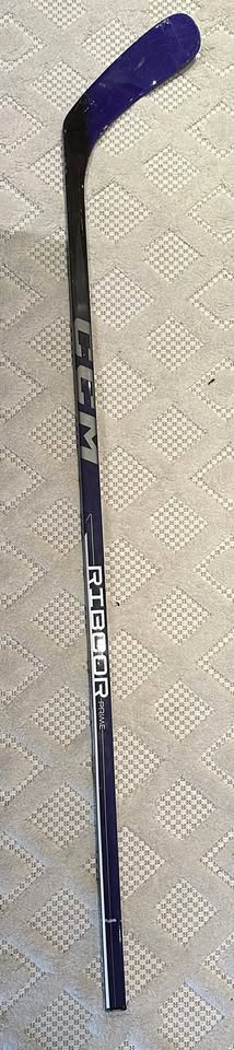 CCM Ribcor Prime Hockey Stick, Youth, Purple/Black