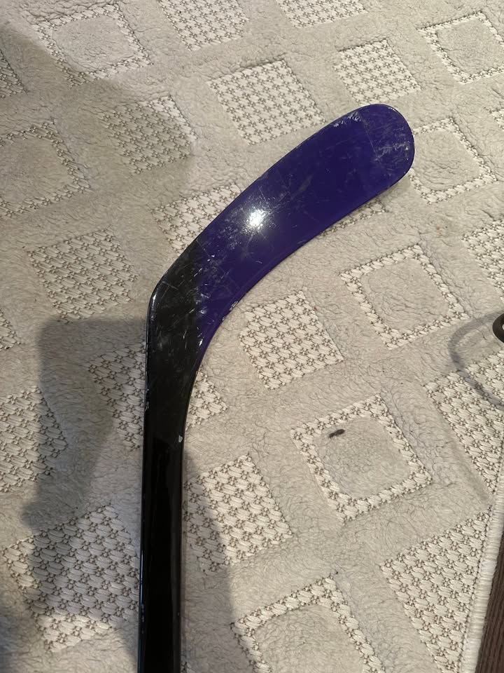 CCM Ribcor Prime Hockey Stick, Youth, Purple/Black - photo 3