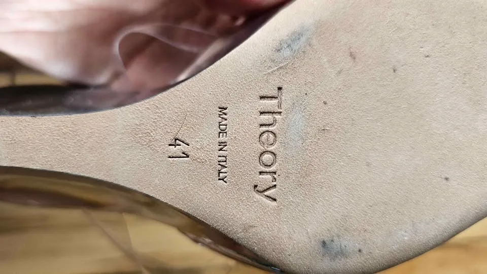 Theory Sandals NWOT 41 Silver (Retail $498) image indicator(4)