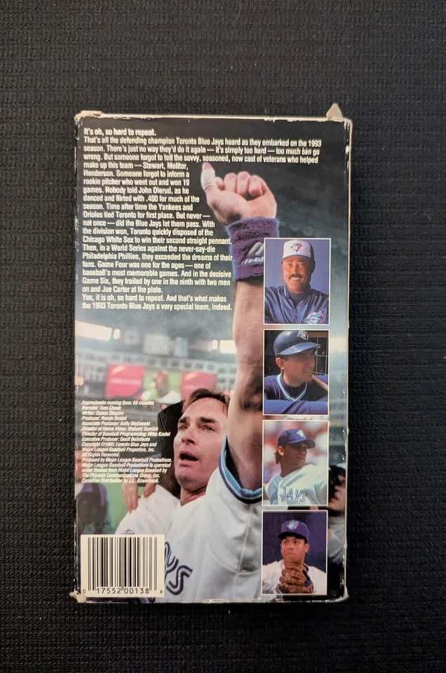 Vintage 1993 Toronto Blue Jays VHS Tape image indicator(2)