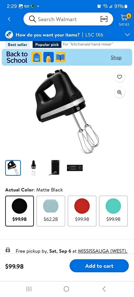 Kitchen Aid hand mixer 5 speed