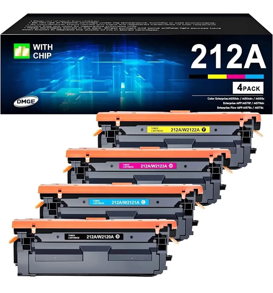 212A 212X Toner Cartridges 4 Pack thumbnail