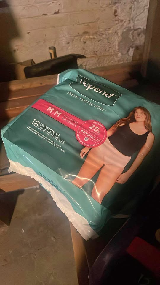 Depend Adult Diapers sizes Medium/ Large /XL