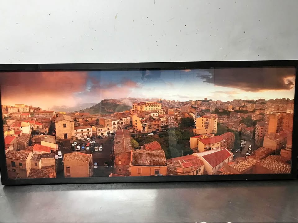 Custom Landscape Glass Picture Frame