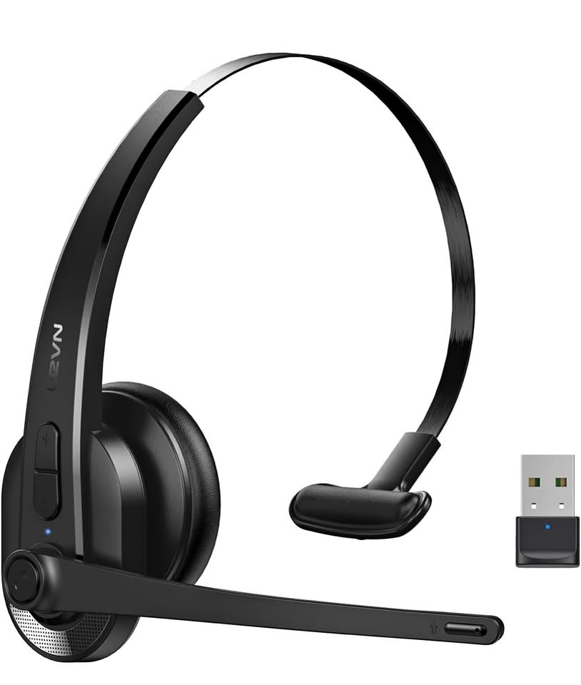 Wireless Headset with Mic for Work