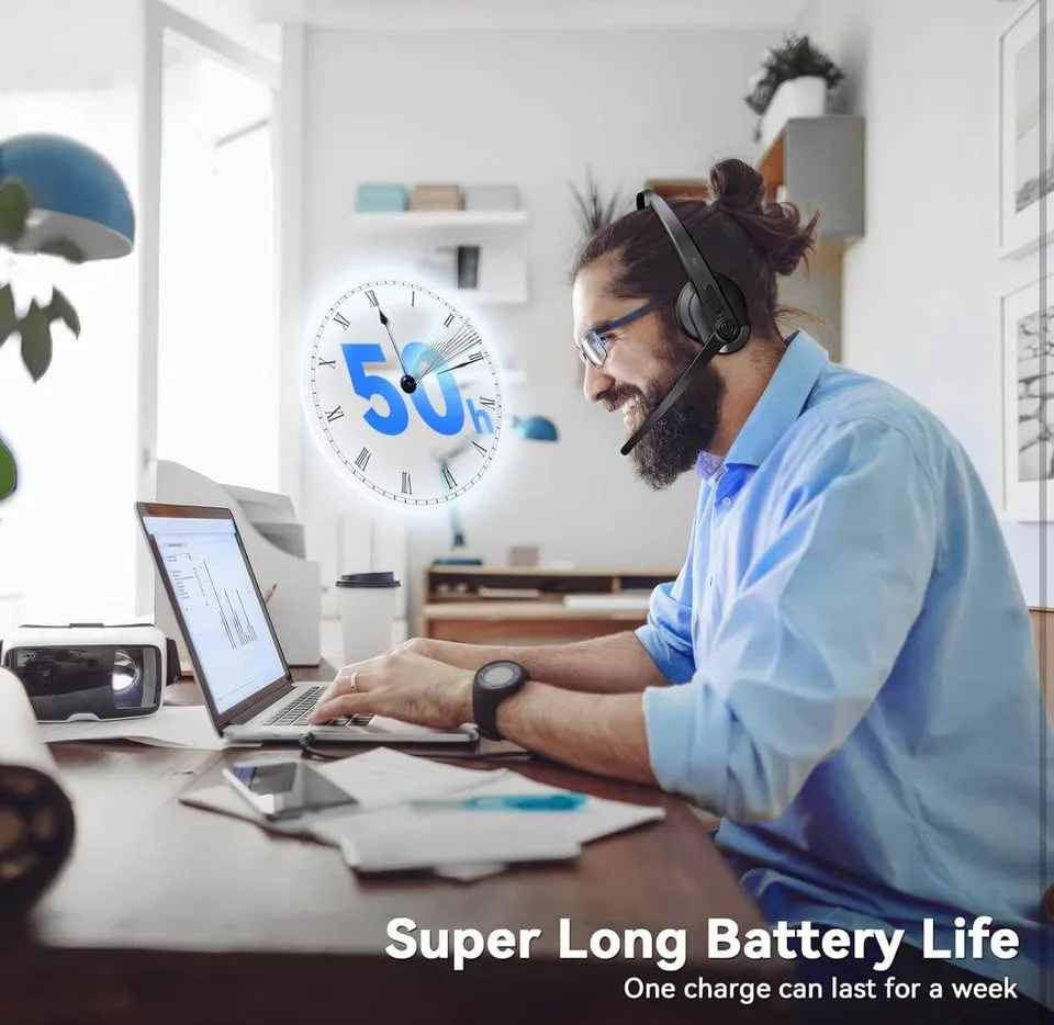 Wireless Headset with Mic for Work image indicator(4)