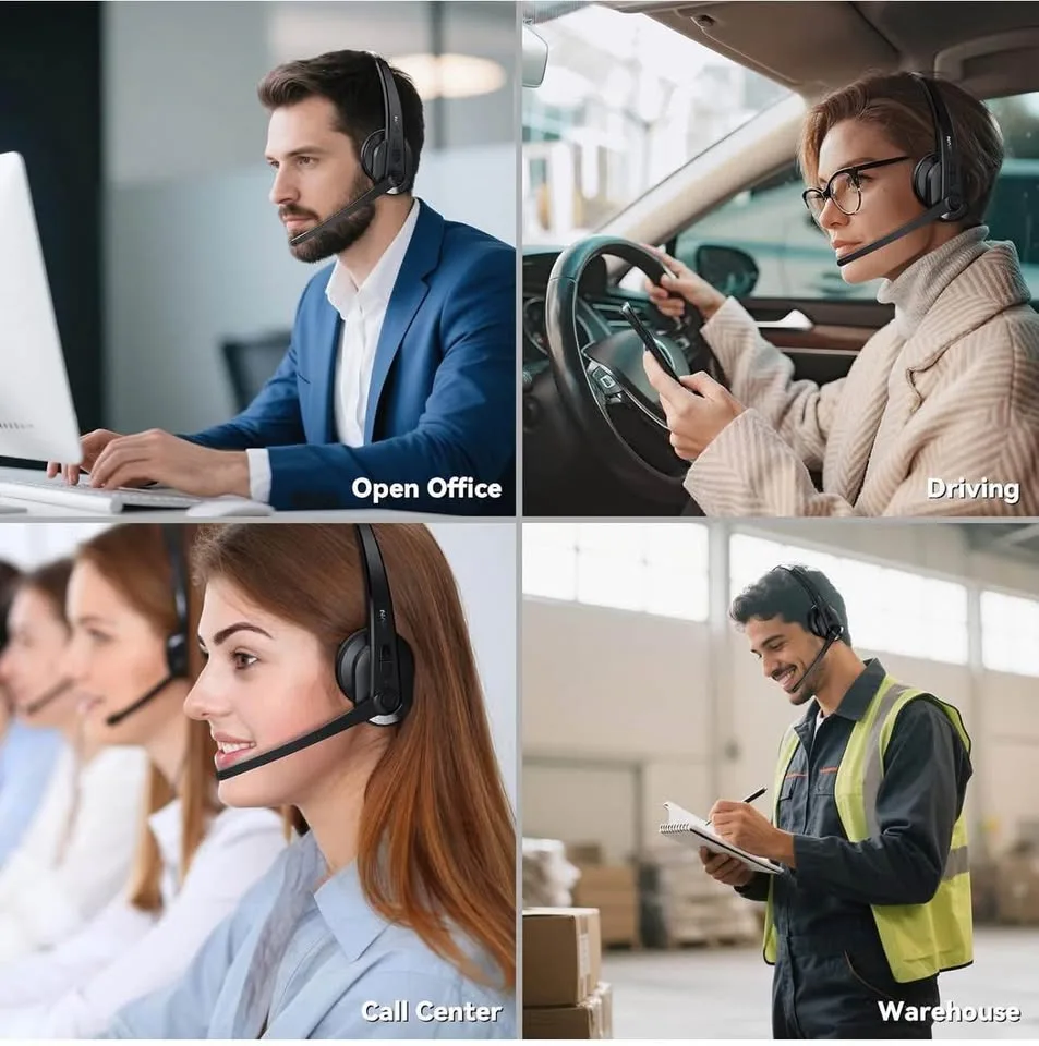 Wireless Headset with Mic for Work image indicator(7)