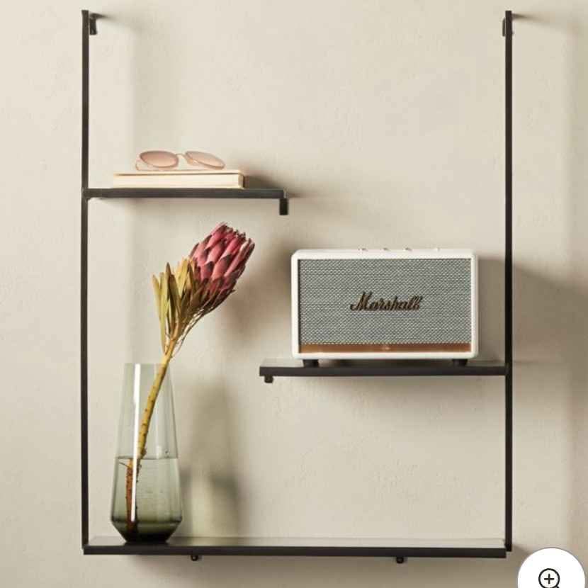 Spirit Gunmetal matt black iron shelf - photo 2
