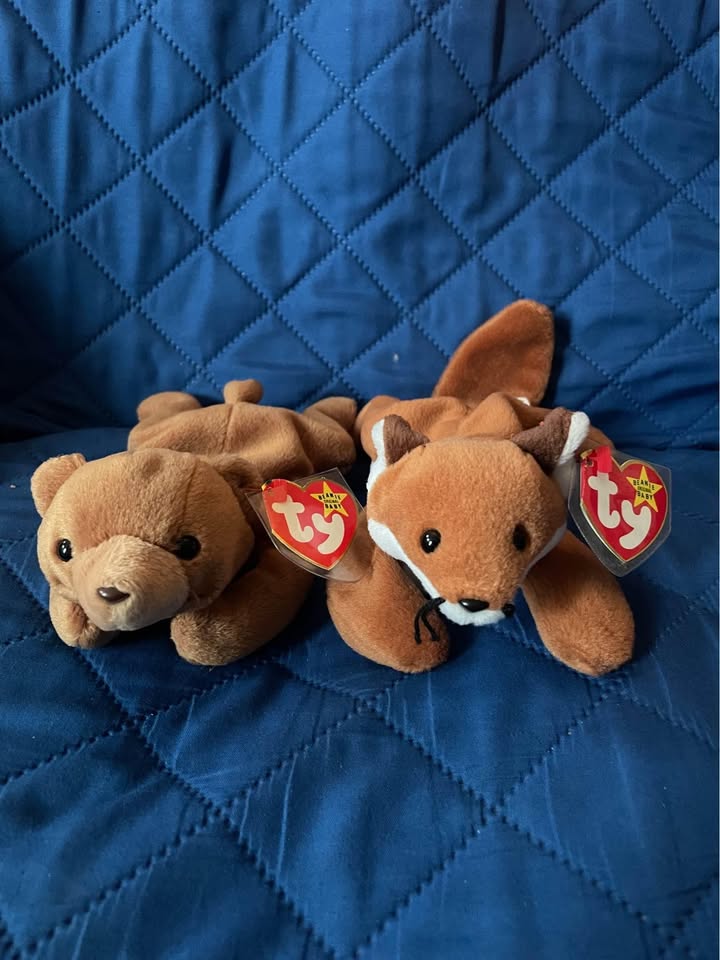 4th Gen Beanie Babies Cubby the Bear Sly the Fox