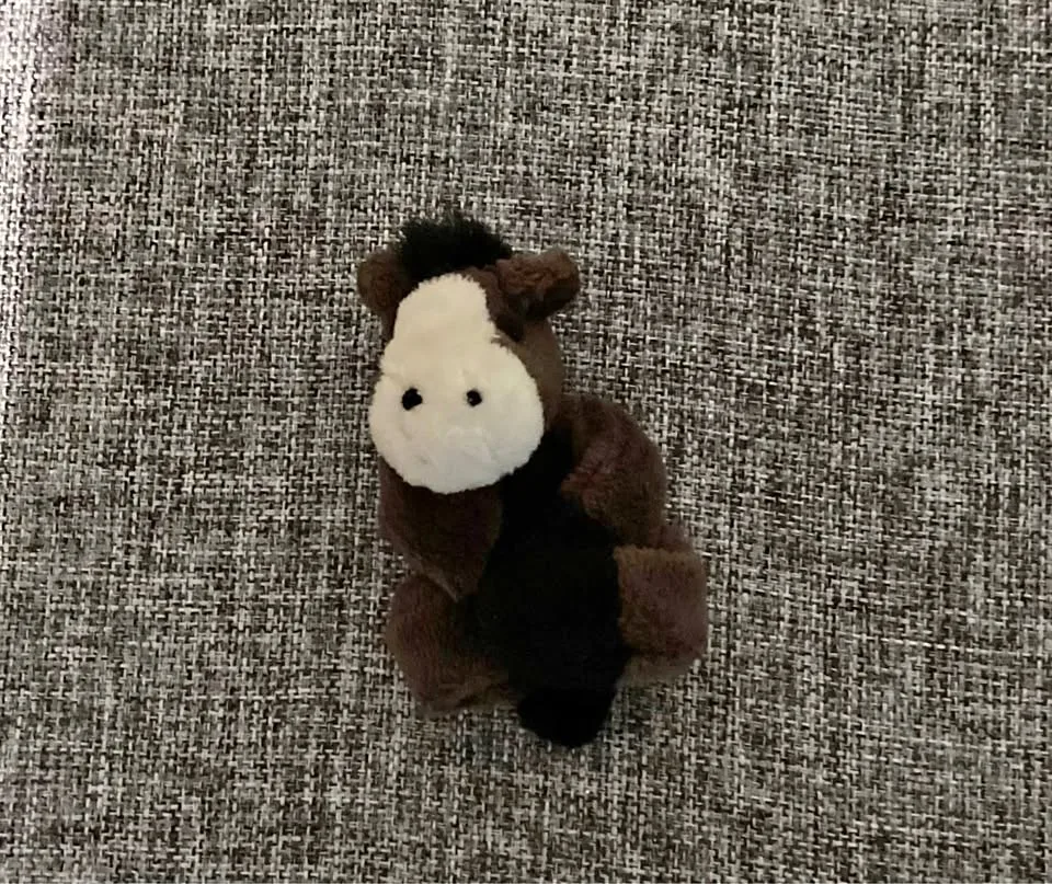 Stuffed horse fridge magnet thumbnail