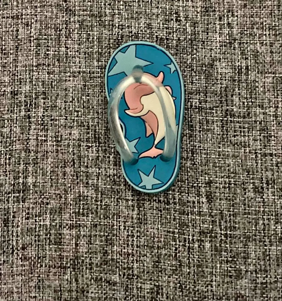 Dolphin flip flop fridge magnet thumbnail