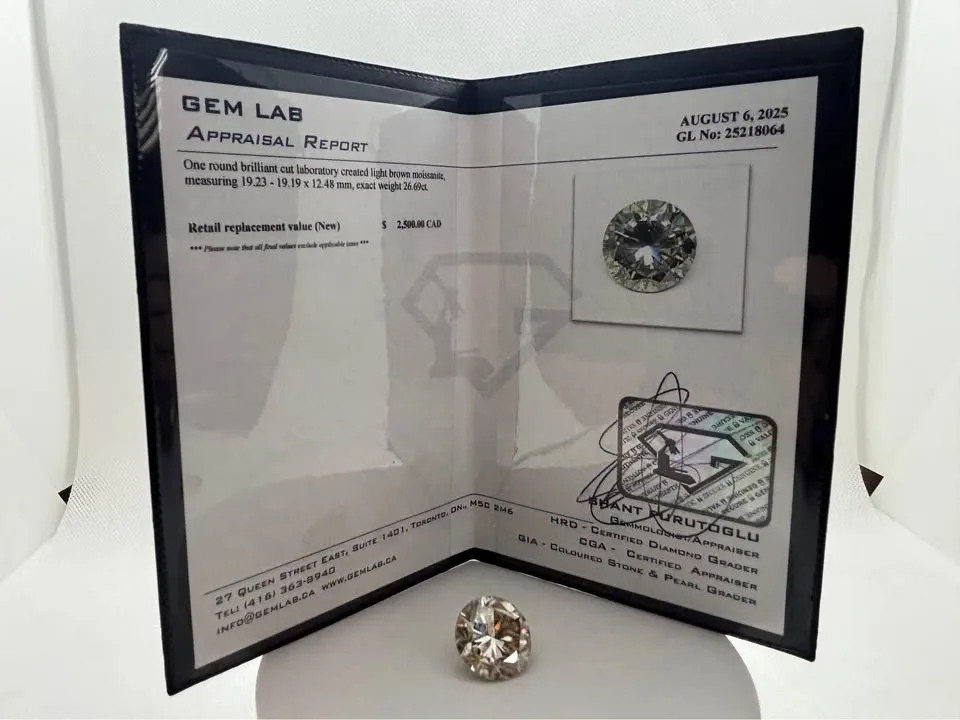 26.70ct MOISSANITE CERTIFIED! image indicator(2)