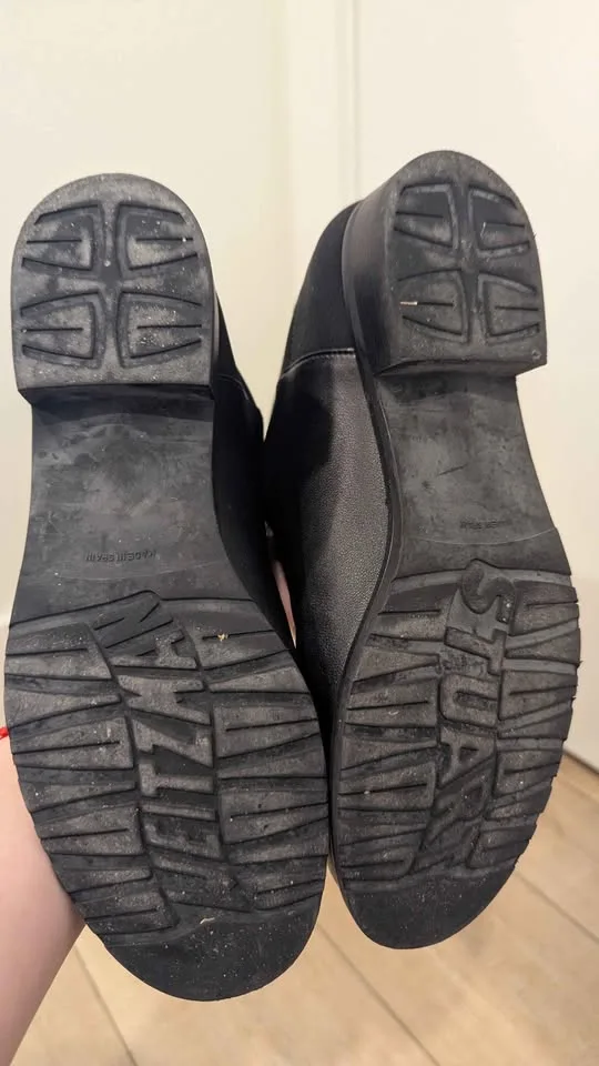 Stuart Weitzman 5050 leather boots size 6.5 black napa image indicator(5)