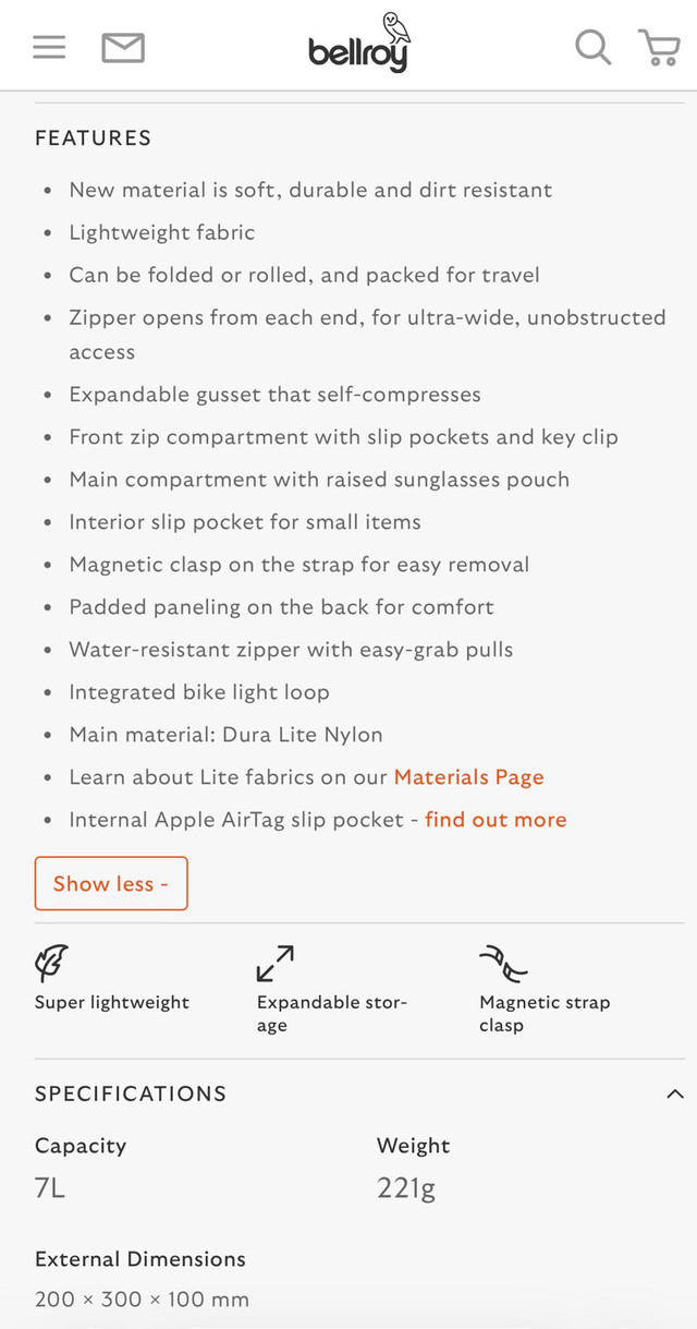 Bellroy Lite Sling - photo 2