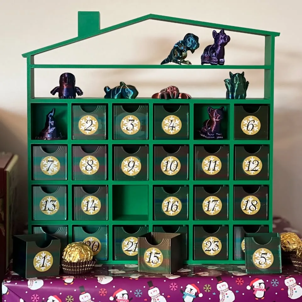 Fillable 3D Printed Advent Calendar image indicator(6)