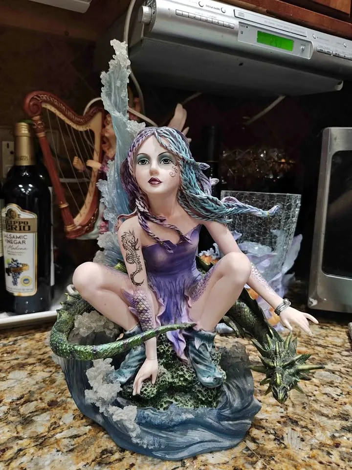 Fairy with Dragon statue thumbnail