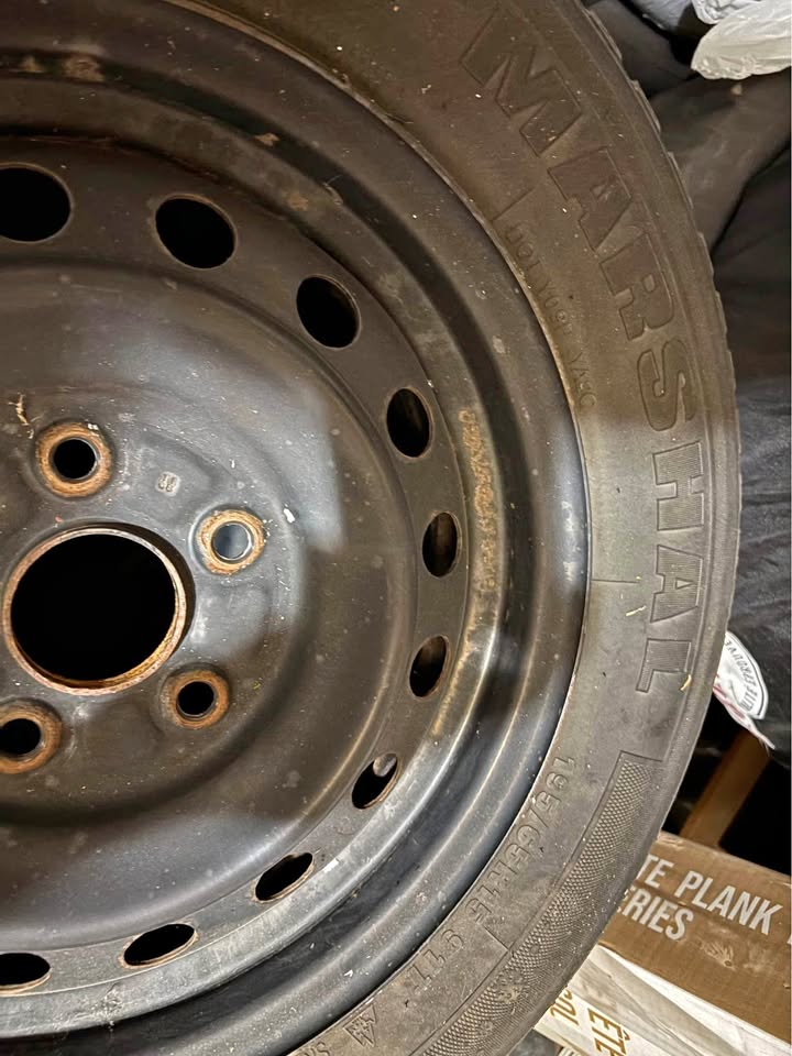 Winter Tires on Steel Wheels