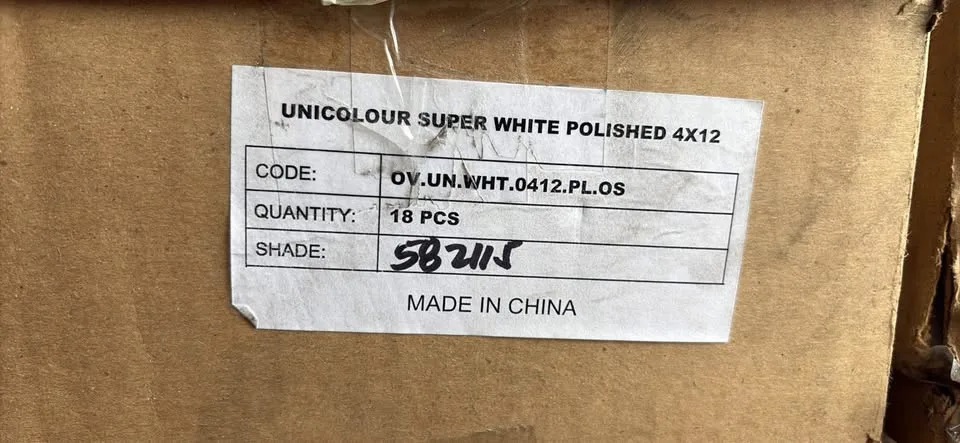 White Unicolour Super White Polished Tiles image indicator(3)