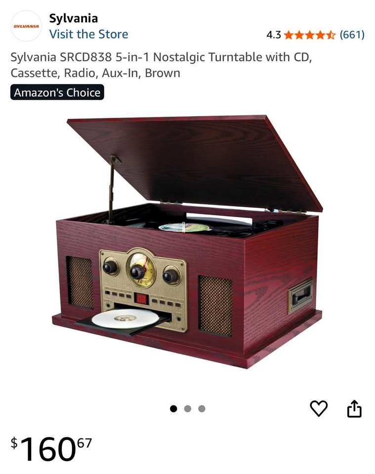 Sylvania Turntable and CD player