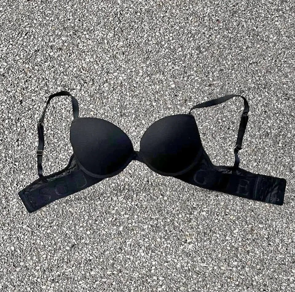 BLACK Lace Bra fits C/D cups thumbnail