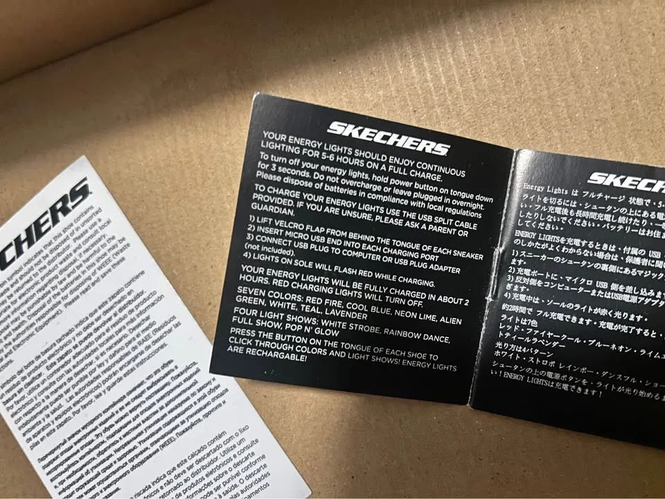 Skechers Energy Lights White Light Up High Top Shoe image indicator(6)