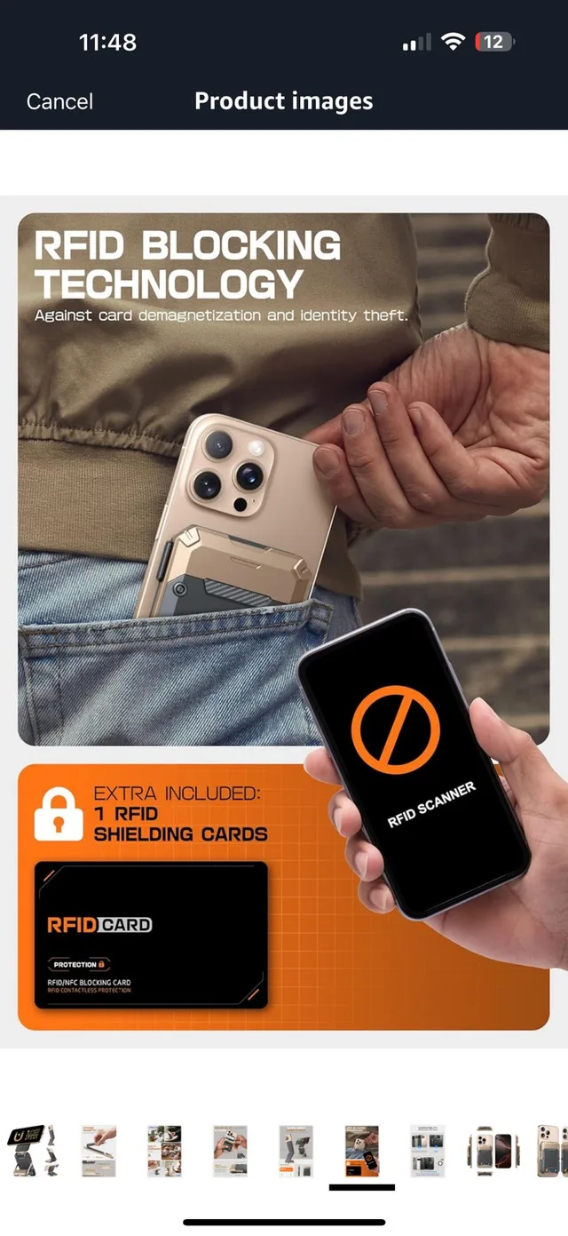 Magsafe Wallet Case with stand image indicator(4)