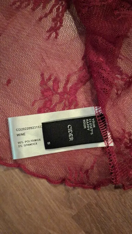 Cider Women’s Top – Wine Color | Brand New, Never Worn image indicator(7)