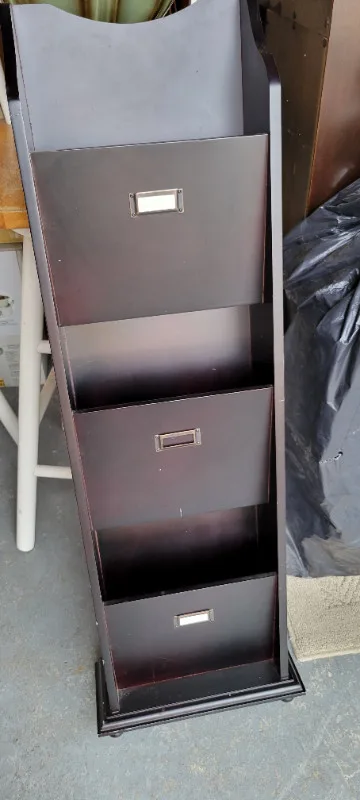 Magazine holders, rack. Wood, purchased from HomeSense thumbnail