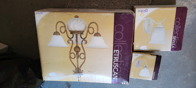 Chandler with 2 other light fixtures