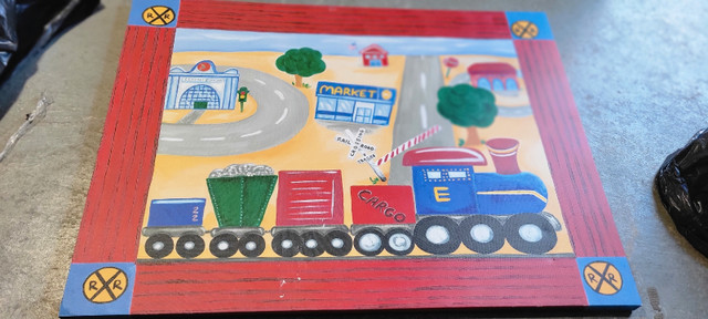 Canvas painting for boys room - photo 2