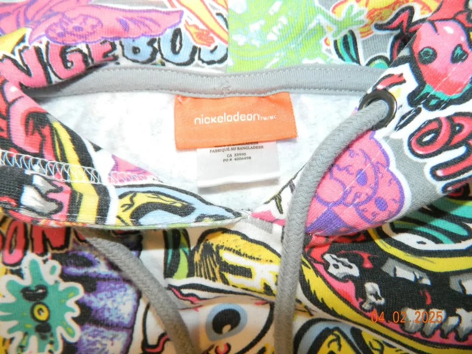 MENS? UNISEX? NICKELODEON SPONGEBOB hoody..size L...LIKE NEW image indicator(2)
