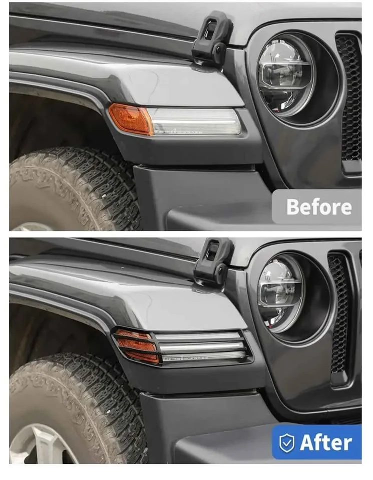 NEW Turn Signal Light Covers Jeep Wrangler image indicator(4)