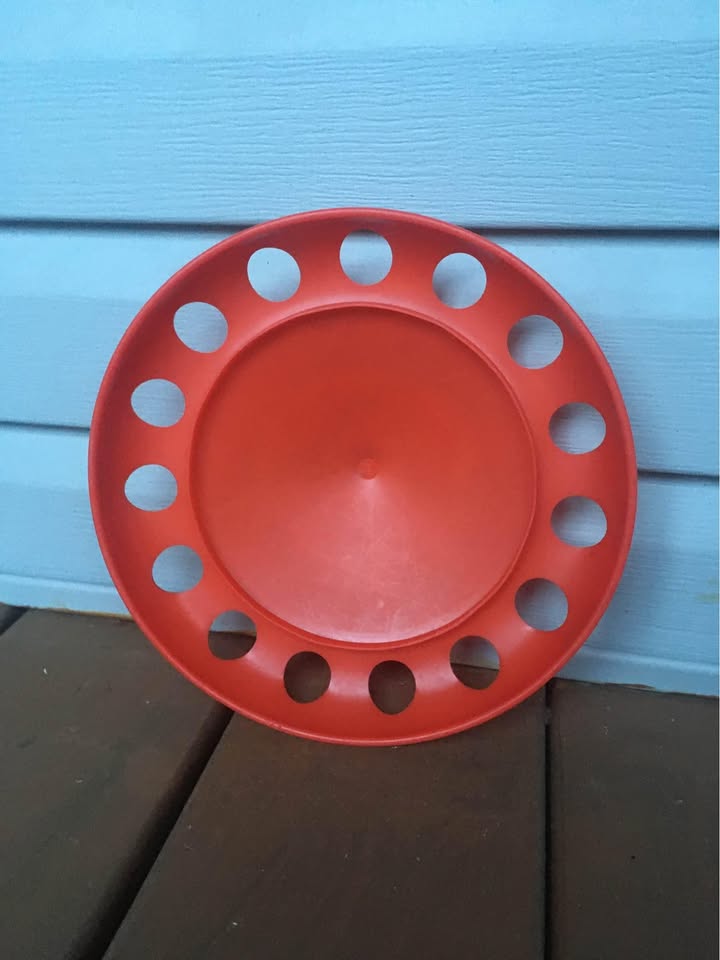 Vintage 1970s Red Zoom-Top Frisbee Toy - photo 3