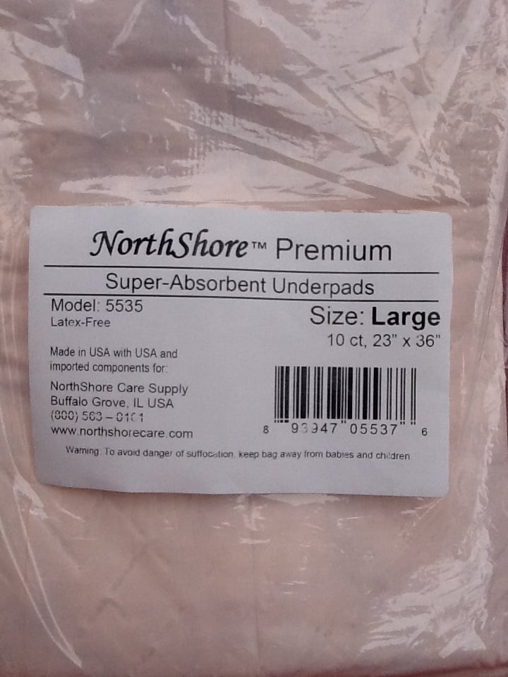 NorthShore Underpads 10-Pack Large 23" x 36" - photo 2
