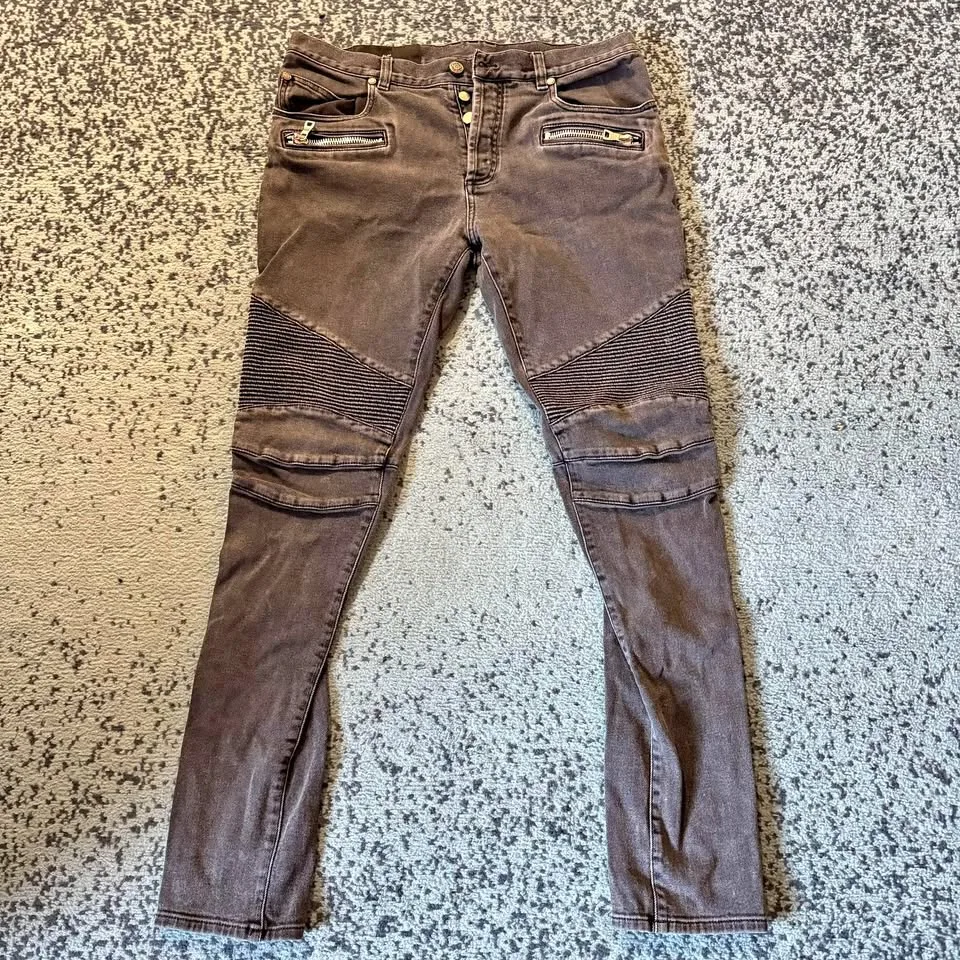 Balmain Size 34 Black Jeans in great condition thumbnail