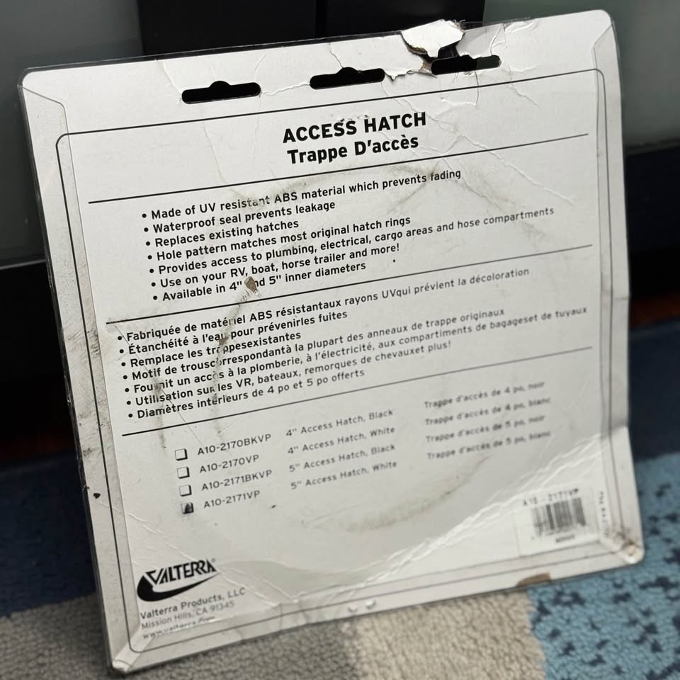 5-Inch Access Hatch – Brand New, UV Resistant, Waterproof - photo 2