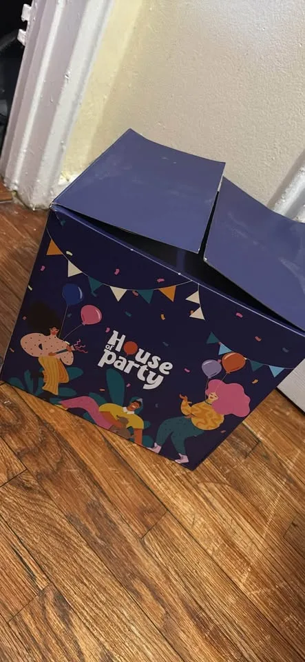 House of party blue shimmer wall decor panels. Teal blue color image indicator(2)