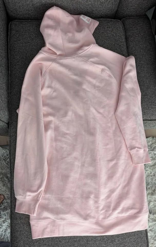 BRAND NEW Brunette the label pink zip hoodie - M/L image indicator(2)
