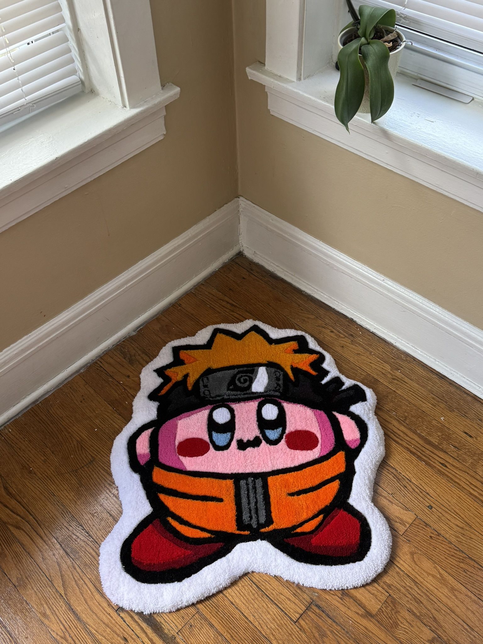 Kirby Cosplay Naruto - tufting Rug