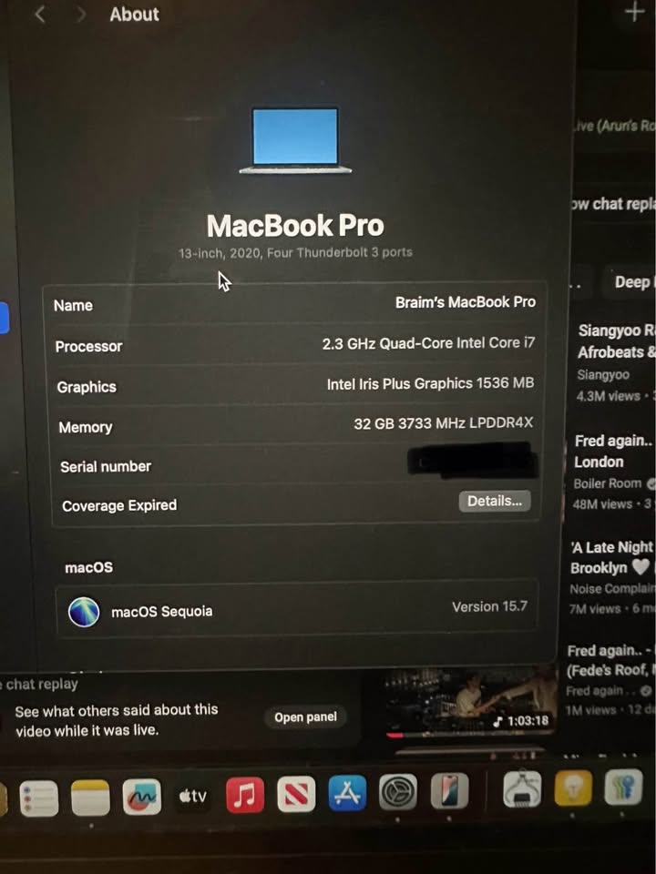 MacBook Pro 13” (2020) – i7 / 32GB RAM / 512GB SSD - photo 2