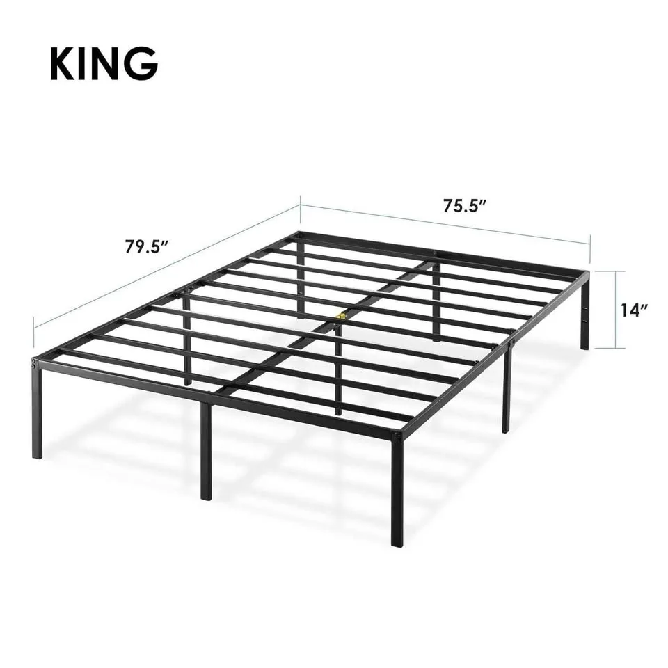 SALE - Mellow 14 Inch King Size Metal Bed Frame, NEW SEALED image indicator(2)