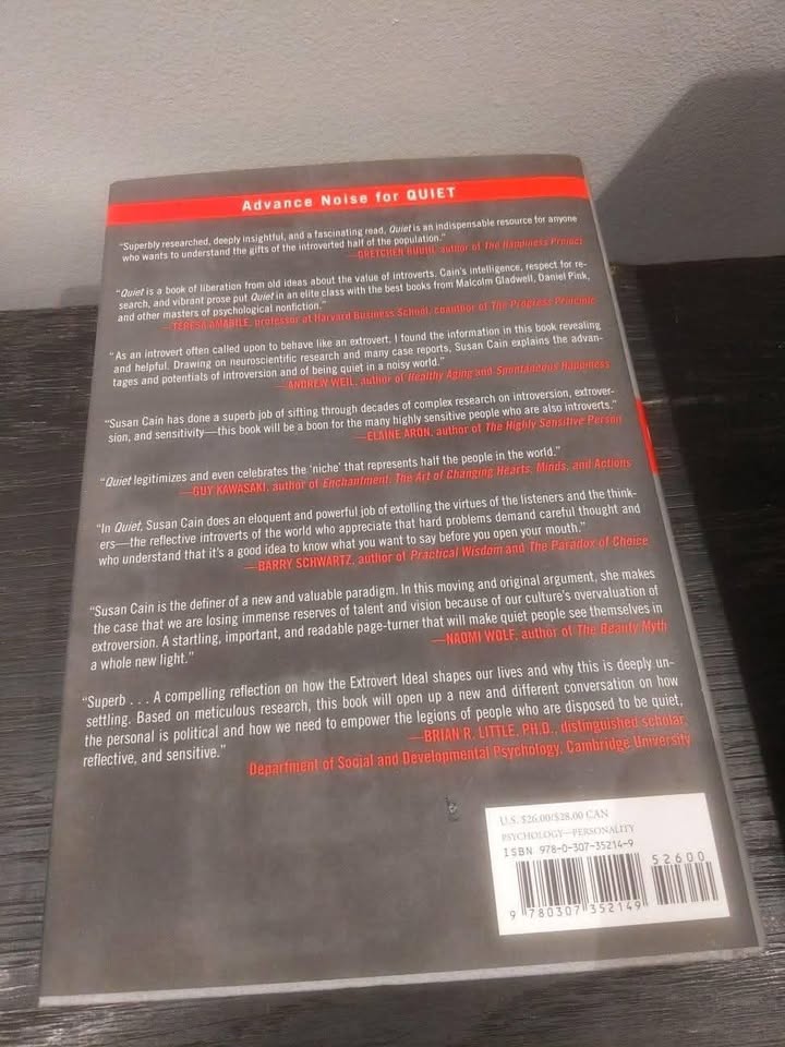 Quiet by Susan Cain (Hardcover) - photo 2
