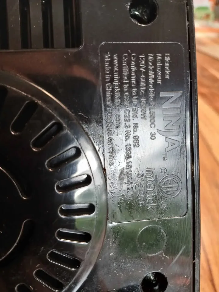 Ninja blender base BL500 image indicator(2)