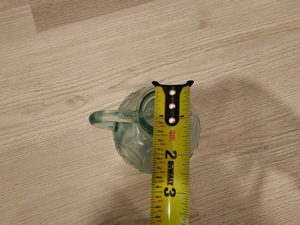 Blue Swirl Glass Mini Pitcher with Handle image indicator(5)