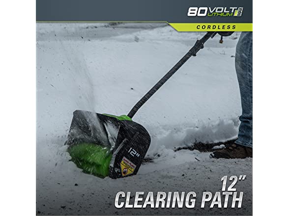 Greenworks PRO 80V 12-Inch Cordless Snow Shovel - photo 5